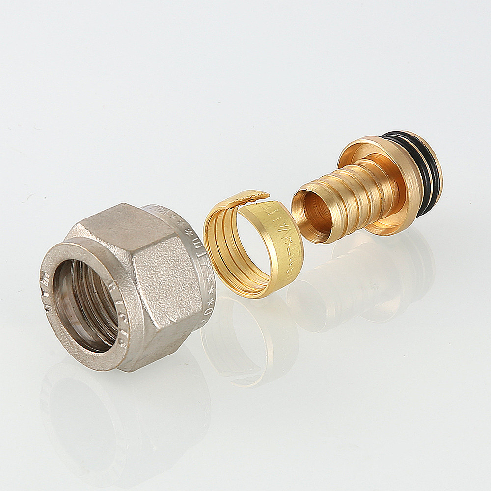 Соединитель коллекторный обжимной VALTEC, для полимерной PEX трубы 16 (2,2) х 1/2” VTc.709.N.1622	