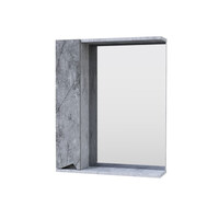 Зеркало-шкаф SANTREK HOME "Джой-50" (Бетон светлый) Левый 520х700х175