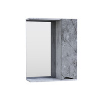 Зеркало-шкаф SANTREK HOME "Джой-50" (Бетон светлый) Правый 520х700х175