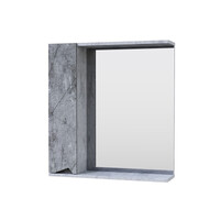 Зеркало-шкаф SANTREK HOME "Джой-60" (Бетон светлый) Левый 620х700х175