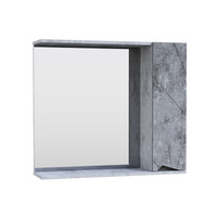 Зеркало-шкаф SANTREK HOME "Джой-60" (Бетон светлый) Правый 620х700х175