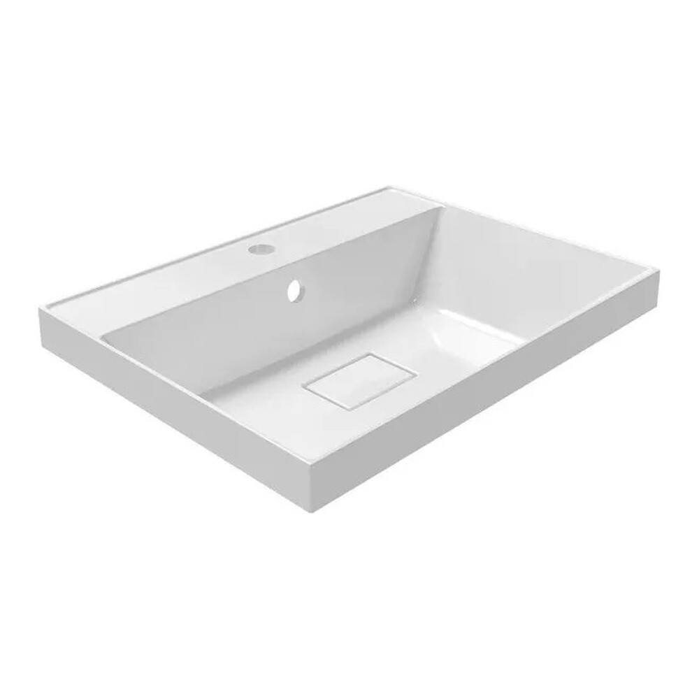 Умывальник "Paola Torino 60" (литьевой мрамор, 600х450х155) в комплекте с выпуском и переливом г. Ульяновск