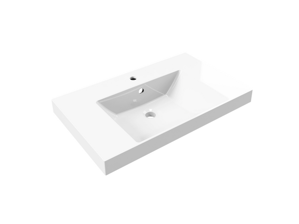 Умывальник "Paola Amaretto 80" (литьевой мрамор, 805х485х165) в комплекте с выпуском и переливом г. Ульяновск