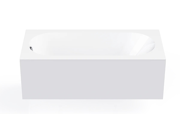 Ванна из литьевого мрамора BAS "МАРБЕЯ" 150х70 Белый глянец (БЕЗ АВТОСЛИВА) ВА00035