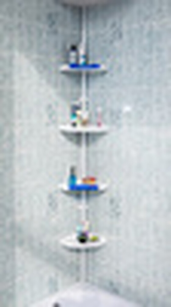 Полка угловая для в/к Prima Nova №07 белая размер 25х25х135-260 см