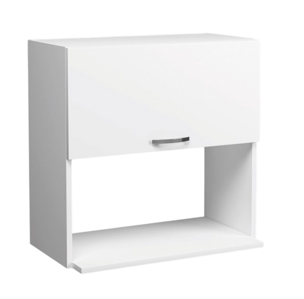 Шкаф навесной под микроволновку 50 Белый SANTREK HOME (ЛДСП)