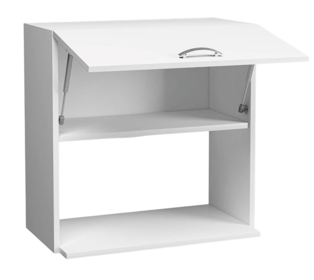 Шкаф навесной под микроволновку 50 Белый SANTREK HOME (ЛДСП)