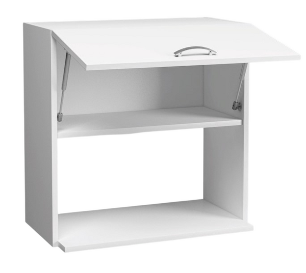 Шкаф навесной под микроволновку 50 Белый SANTREK HOME (ЛДСП)