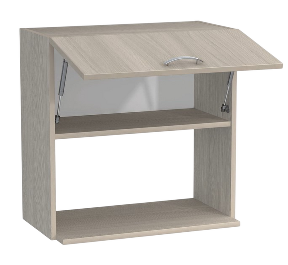 Шкаф навесной под микроволновку 50 Ясень шимо светлый SANTREK HOME (ЛДСП)