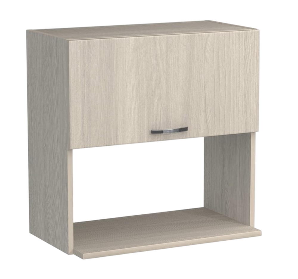 Шкаф навесной под микроволновку 50 Ясень шимо светлый SANTREK HOME (ЛДСП)