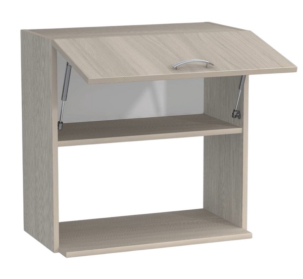 Шкаф навесной под микроволновку 60 Ясень шимо светлый SANTREK HOME (ЛДСП)