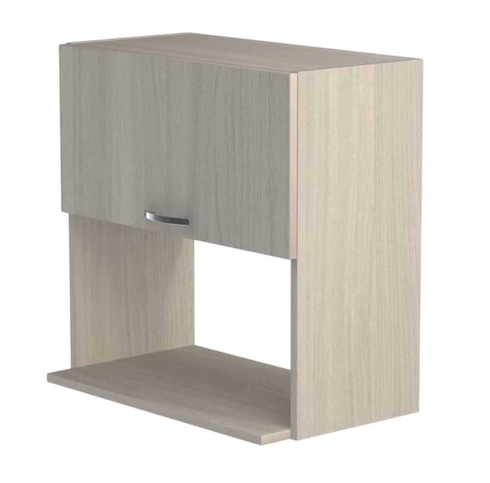 Шкаф навесной под микроволновку 60 Ясень шимо светлый SANTREK HOME (ЛДСП)