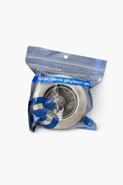 Сетка-фильтр с нажимным механизмом для кух мойки из нерж SANTREK AQUA (выпуск 3 1/2)