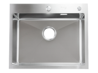 Мойка нерж врезная SANTREK AQUA PRO 600х500х220 т 3,0 ДЕКОР САТИН D6050HDS (+ сифон + дозатор) + КОЛАНДЕР 440х220 В ПОДАРОК!!!