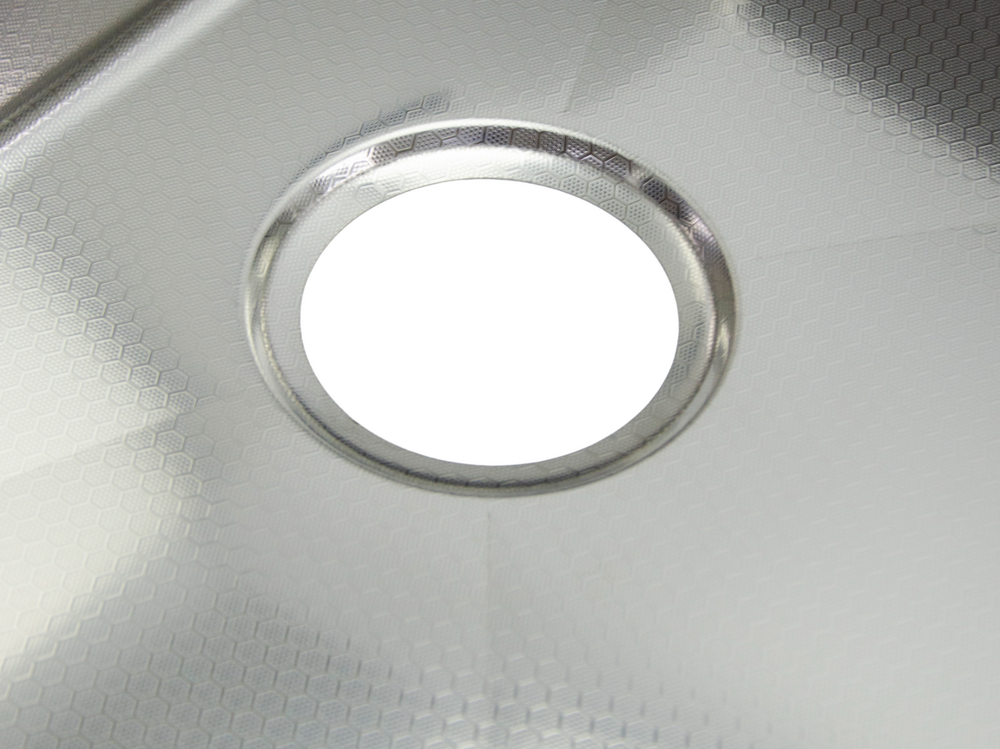 Мойка нерж врезная SANTREK AQUA PRO 600х500х220 т 3,0 ДЕКОР САТИН D6050HDS (+ сифон + дозатор) + КОЛАНДЕР 440х220 В ПОДАРОК!!!