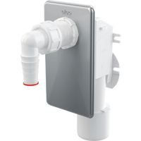 Сифон для стиральной машины под штукатурку APS3 (AG210321100) под штукатурку хром ALCA  