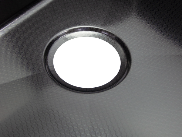 Мойка нерж врезная SANTREK AQUA PRO 500х500х220 т 3,0 ДЕКОР ГРАФИТ D5050HDB (+ сифон + дозатор) + КОЛАНДЕР 440х220 В ПОДАРОК!!!