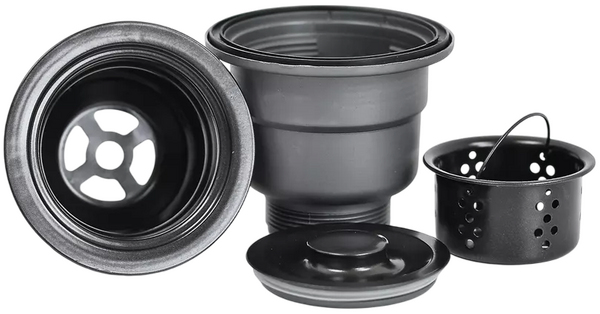 Мойка нерж врезная SANTREK AQUA PRO 600х450х220 т 3,0 ДЕКОР ГРАФИТ D6045HDB (+ сифон + дозатор) + КОЛАНДЕР 390х220 В ПОДАРОК!!!