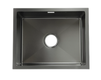 Мойка нерж врезная SANTREK AQUA PRO 540х440х220 т 3,0 ГРАФИТ D5444HB ПОДСТОЛЬНЫЙ и ОБЫЧНЫЙ МОНТАЖ (+ сифон )
