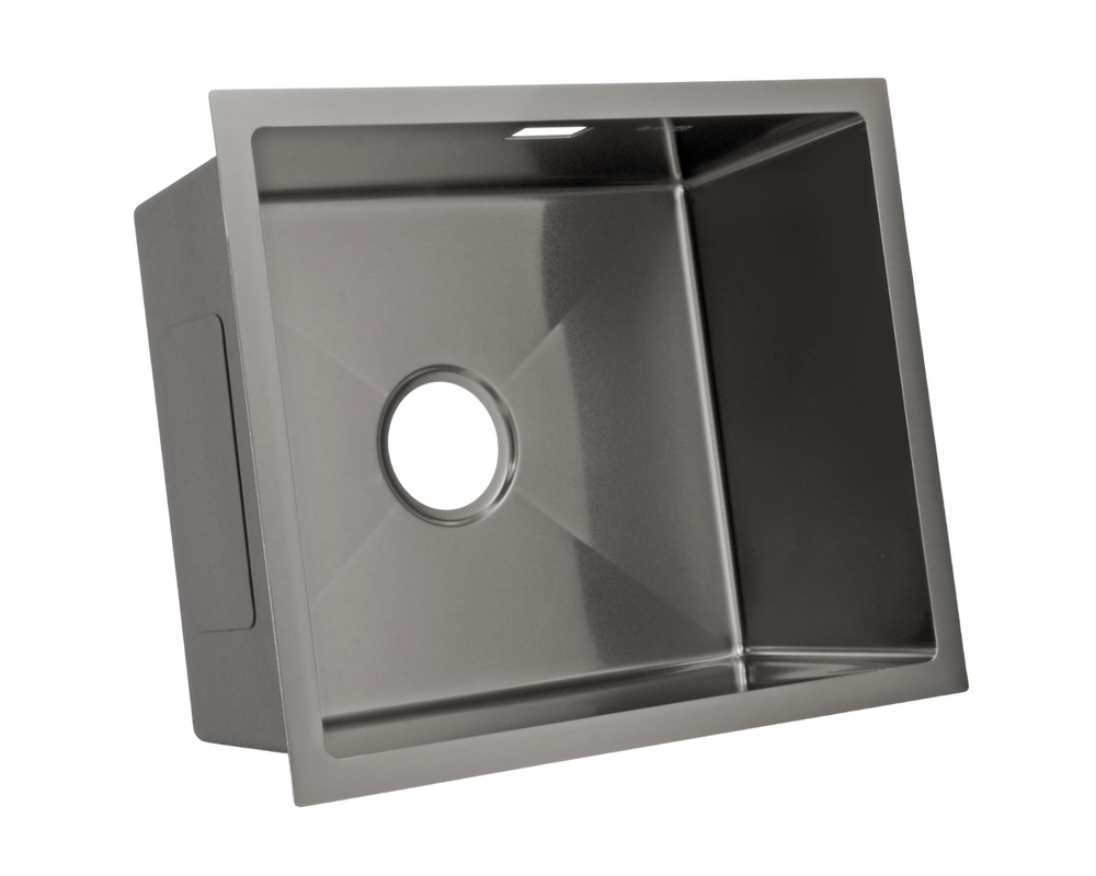 Мойка нерж врезная SANTREK AQUA PRO 540х440х220 т 3,0 ГРАФИТ D5444HB ПОДСТОЛЬНЫЙ и ОБЫЧНЫЙ МОНТАЖ (+ сифон )