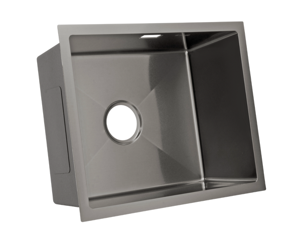 Мойка нерж врезная SANTREK AQUA PRO 540х440х220 т 3,0 ГРАФИТ D5444HB ПОДСТОЛЬНЫЙ и ОБЫЧНЫЙ МОНТАЖ (+ сифон )