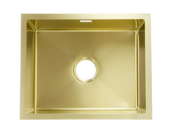 Мойка нерж врезная SANTREK AQUA PRO 540х440х220 т 3,0 ЗОЛОТО D5444HG ПОДСТОЛЬНЫЙ и ОБЫЧНЫЙ МОНТАЖ (+ сифон )