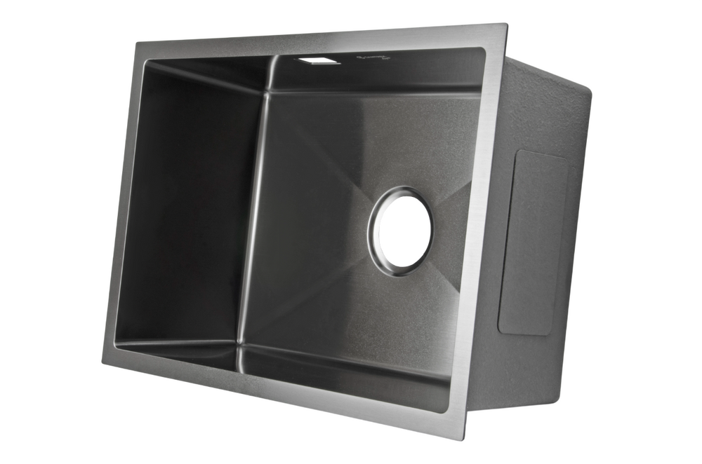 Мойка нерж врезная SANTREK AQUA PRO 650х440х220 т 3,0 ГРАФИТ D6544HB ПОДСТОЛЬНЫЙ и ОБЫЧНЫЙ МОНТАЖ (+ сифон )