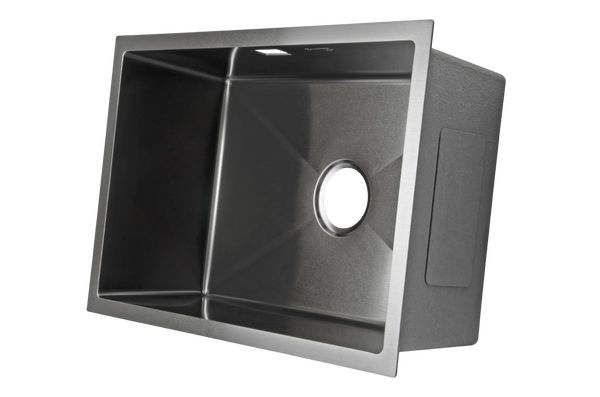 Мойка нерж врезная SANTREK AQUA PRO 650х440х220 т 3,0 ГРАФИТ D6544HB ПОДСТОЛЬНЫЙ и ОБЫЧНЫЙ МОНТАЖ (+ сифон )