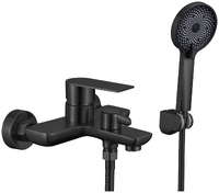 FS8803H Смеситель Ванна Fmark шар.d.35 матовый, Чёрный 