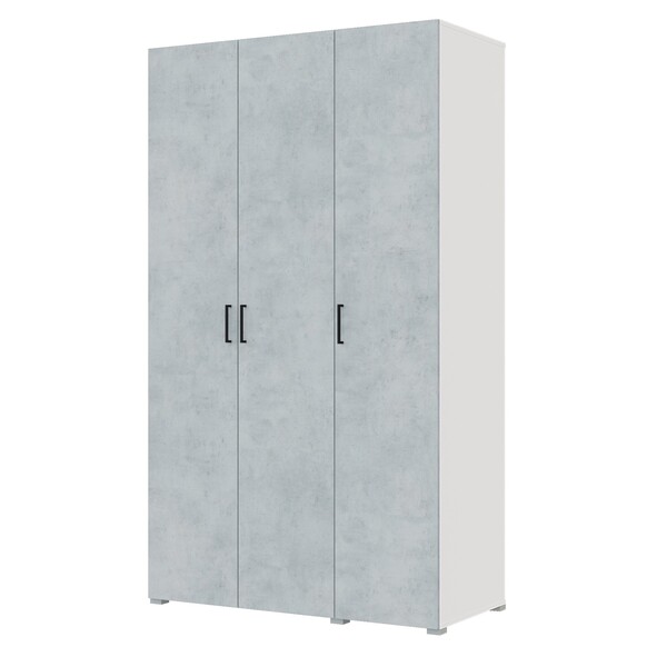  Шкаф Бостон 1500 3 створки, 2 ящика Сонома/Бетон (6 мест)