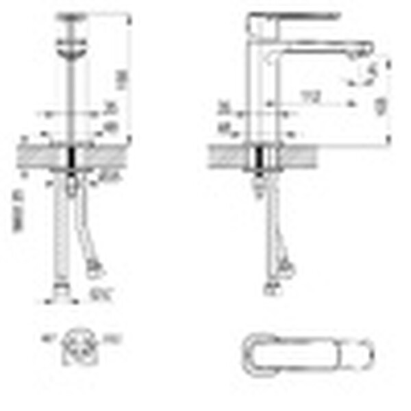LMF-1012B-C Melior Смеситель для раковины, одноручный, латунь, хром LEMARK