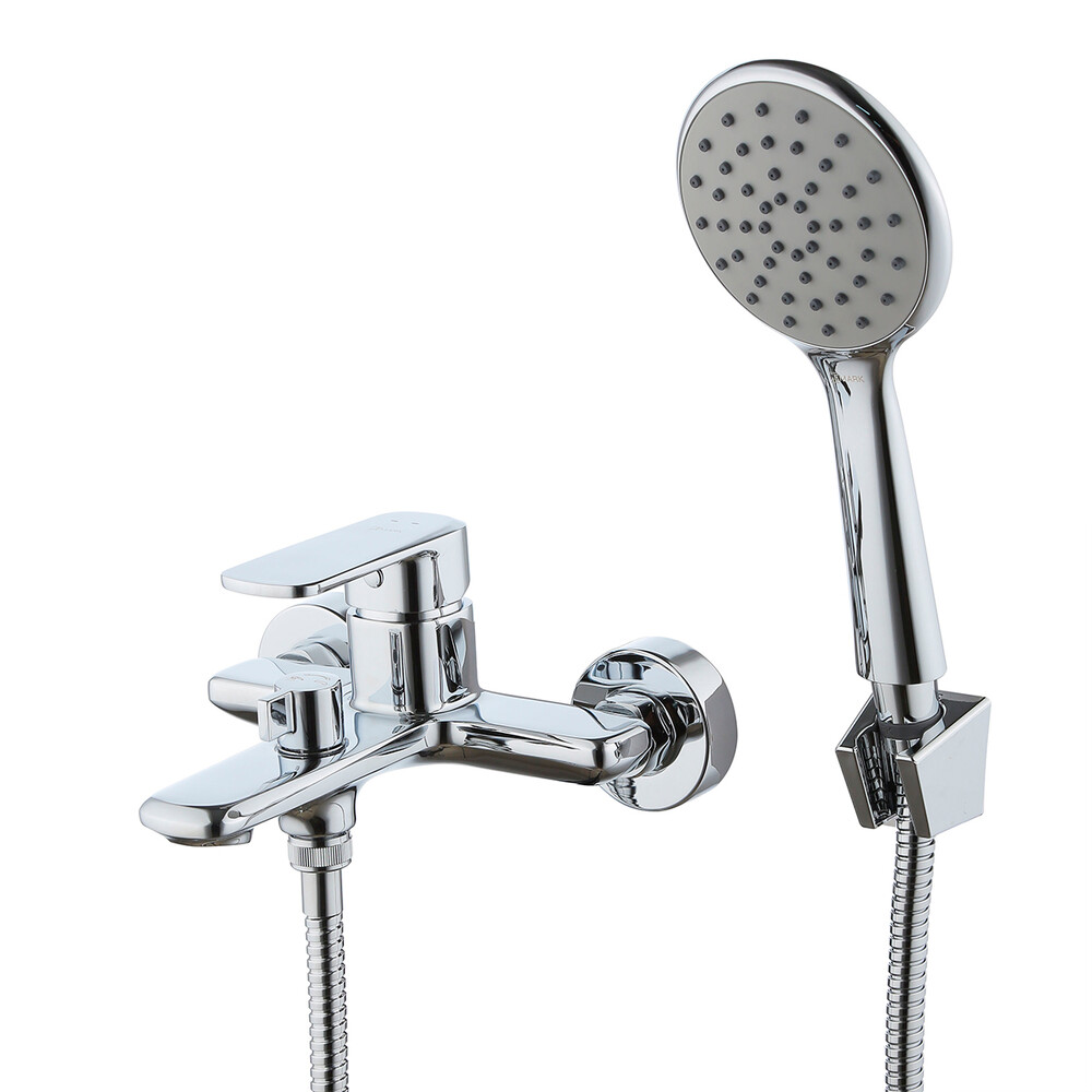 LMF-1022B-C Melior Смеситель для ванны, одноручный, с аксессуарами, латунь, хром LEMARK 