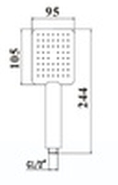 Лейка SAVOL для ручного душа 1/2″ (1 режим) S-FSP01H 