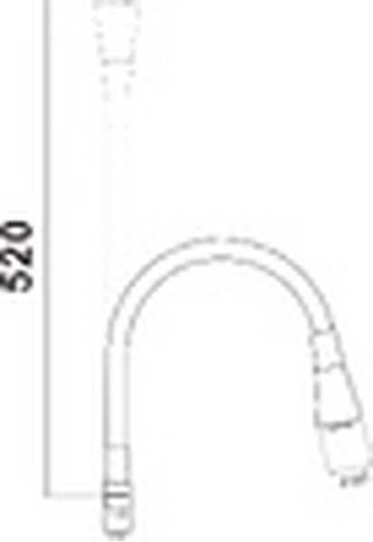 Гусак гибкий для кухни SAVOL 1/2″ сатин/черный S-MCG01L