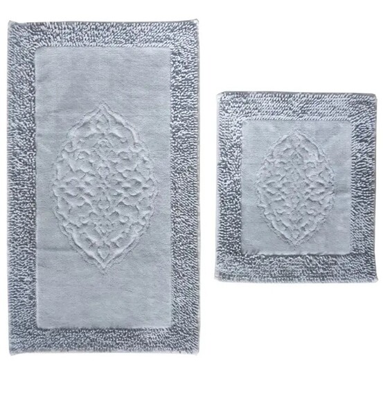 Набор ковриков для в/к "Макароны LUX" 60х100+50х60 grey серый 