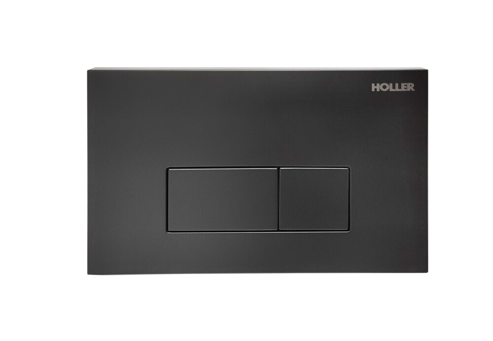 Инсталляция HOLLER MQ102 (комплект 3 в 1) + Унитаз подвесной безободковый HOLLER SHELL, белый + Клавиша смыва HOLLER MBV, черн матовый