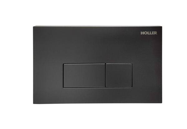 Инсталляция HOLLER MQ102 (комплект 3 в 1) + Унитаз подвесной безободковый HOLLER SHELL, белый + Клавиша смыва HOLLER MBV, черн матовый