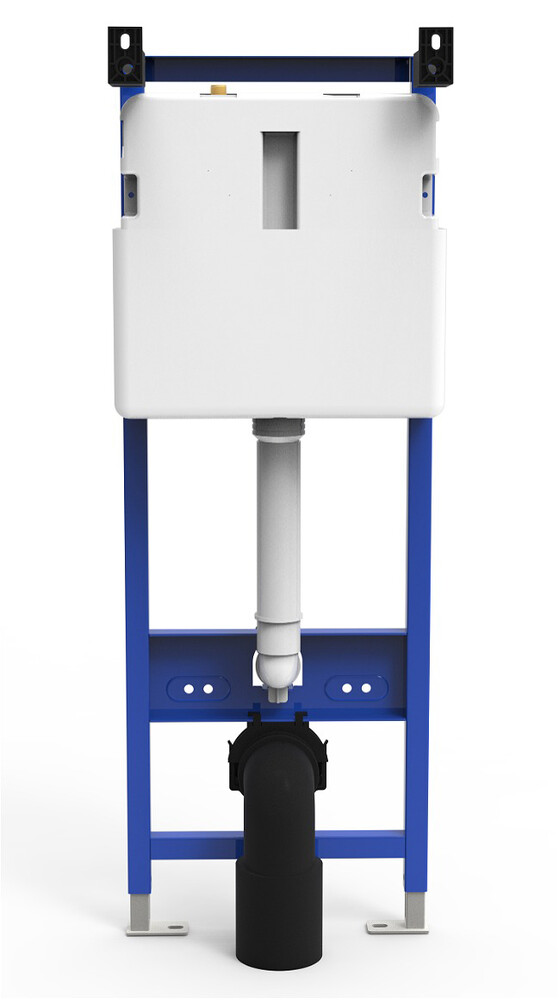 Инсталляция скрытого монтажа HOLLER MQ501 (390*145*1124мм), (3/6л), для подвесного унитаза, универсал (без клавиши смыва)