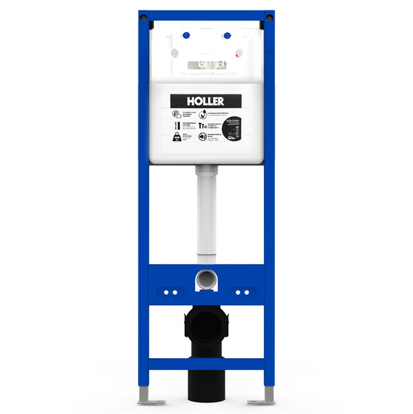 Инсталляция скрытого монтажа HOLLER MQ501 (390*145*1124мм), (3/6л), для подвесного унитаза, универсал (без клавиши смыва)