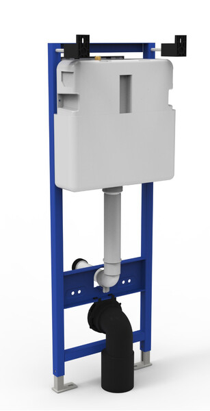 Инсталляция скрытого монтажа HOLLER MQ501 (390*145*1124мм), (3/6л), для подвесного унитаза, универсал (без клавиши смыва)