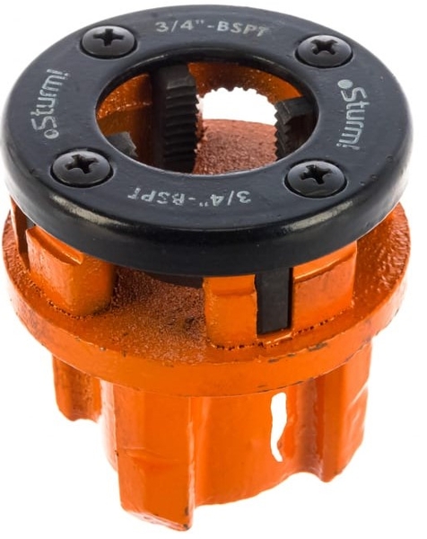 1065-04-3/4 Клуппа трубная 3/4", резцы из инструментальной стали, закалены, Sturm!