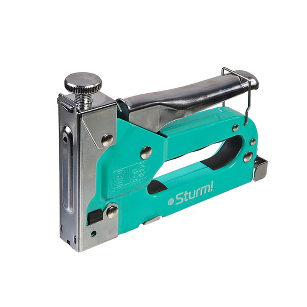 1071-01-06SP Степлер меб.регулир.,с 8мм скобами(53) 200 шт,тип скобы 53, 4-14 мм, Sturm!
