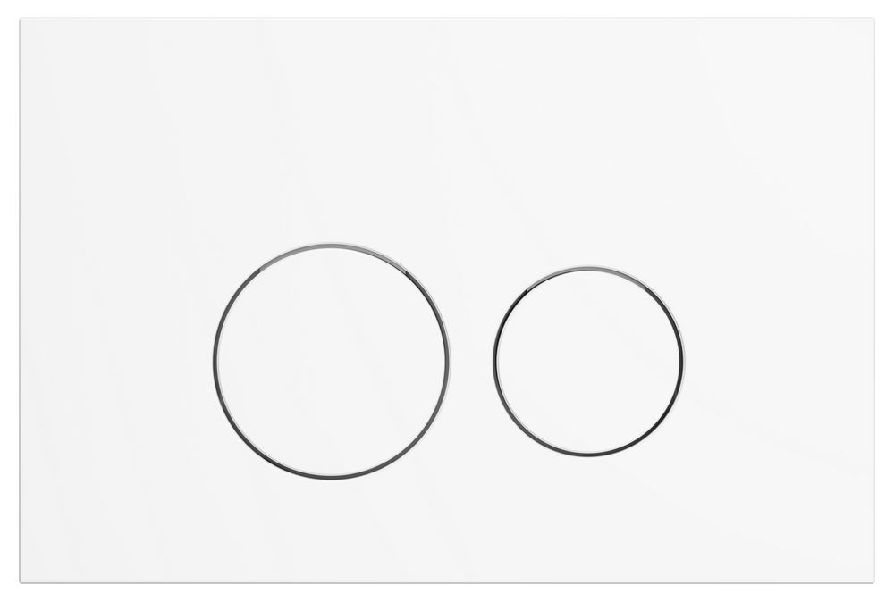 Клавиша смыва  HOLLER MWSR, белый матовый (160*240*11) нерж, антивандальная