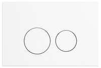 Клавиша смыва  HOLLER MWSR, белый матовый (160*240*11) нерж, антивандальная