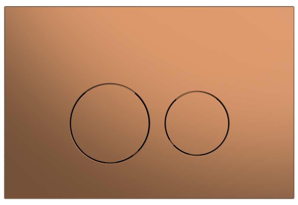 Клавиша смыва  HOLLER RGSR, розовое золото (160*240*11) нерж, антивандальная