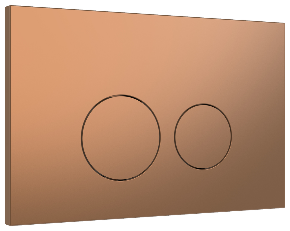 Клавиша смыва  HOLLER RGSR, розовое золото (160*240*11) нерж, антивандальная