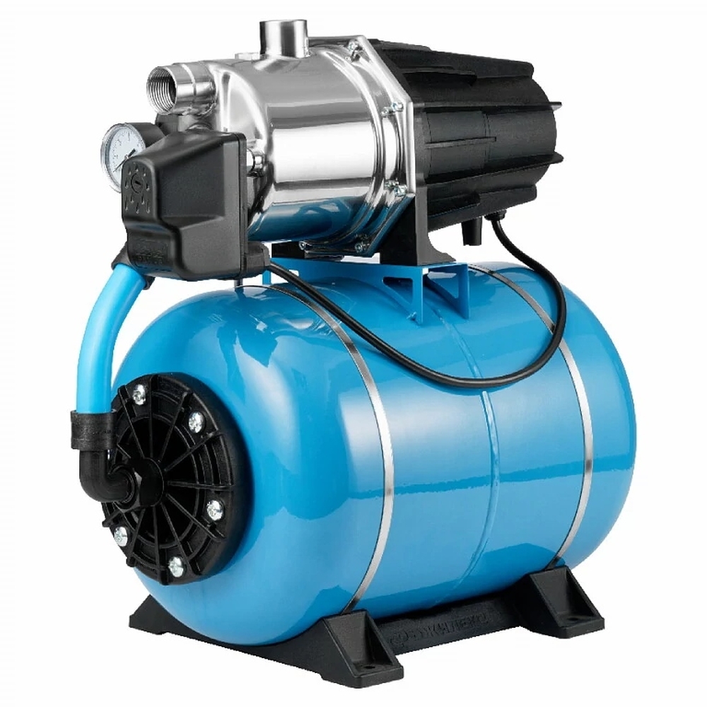 Насос-автомат ДЖИЛЕКС ДЖАМБО ПРО 60/35 Н-24 (0,62 кВт 60 л/мин, глубина всасывания 9м, выс. подъема 35м, нерж. корп.) 3113