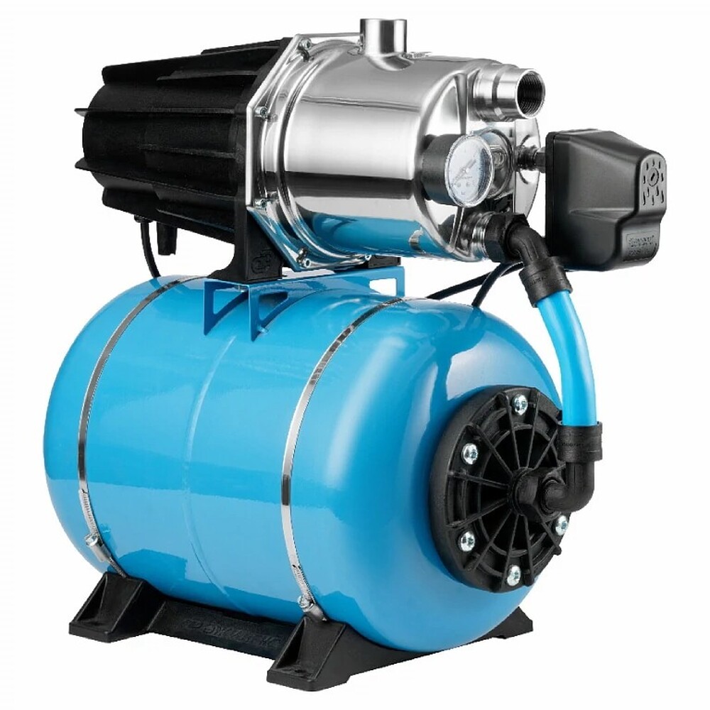 Насос-автомат ДЖАМБО ПРО 70/50 Н-24 (нерж, г/аккум. 24л.(мощн.1,1 кВт, производ.4200 л/ч, напор 50м) 3114