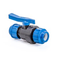 Кран шаровый  40х40 зажимной ПЭ LAMMIN