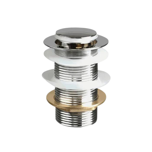 Донный клапан CLICK-CLACK c маленькой кнопкой, chrome 10104